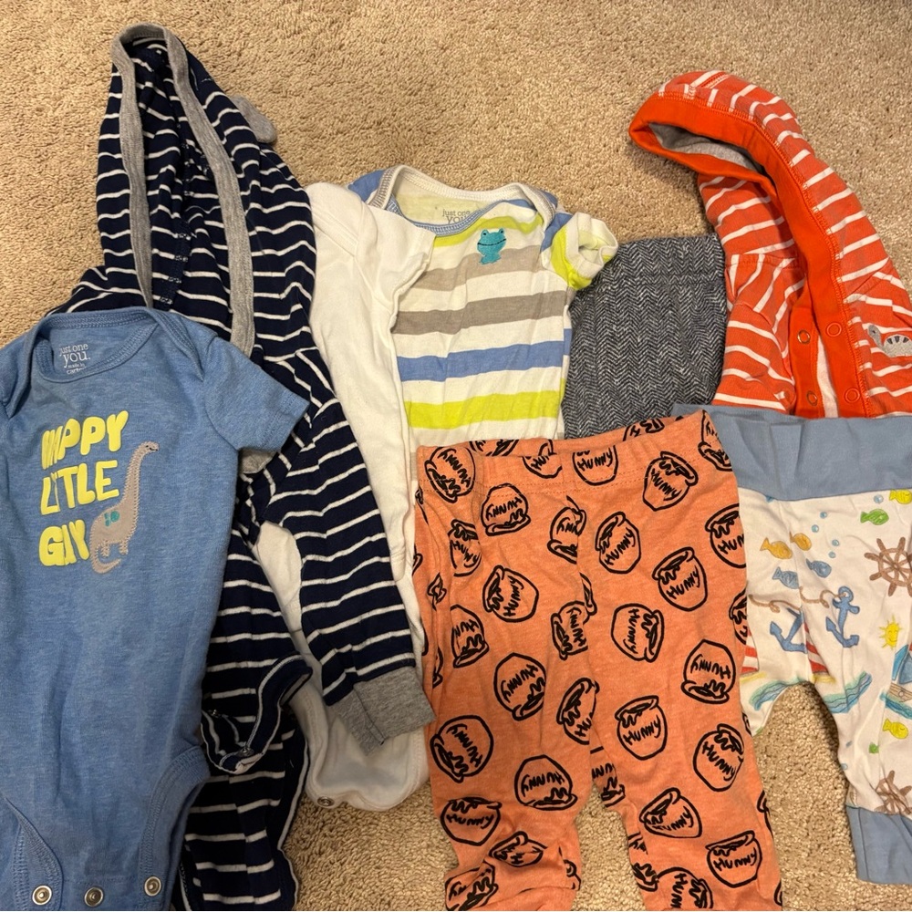 Carter's Blue 'Happy Little Guy' Short-Sleeve Bodysuit